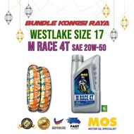 MOS M Race 4T SAE20W-50 (1L) + WESTLAKE Tayar Saiz 17
