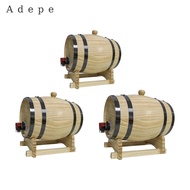 Adepe 1L/1.5L/3L Oak Barrel for Wine And Whiskey, Brew Accessories with Stand
