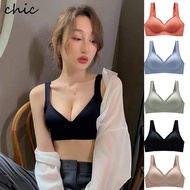 S-XL Bra Japanese Suji Wireless Expandable Deep-V Seamless