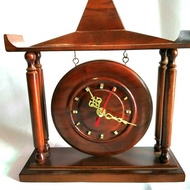 jam meja jam gong jam joglo dari kayu jati