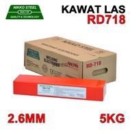 Kawat Las RD718 2.6mm NIKKO STEEL Elektroda RD 718 2.6 mm Welding Listrik 2.6 X 350 Kemasan Per 5KG 