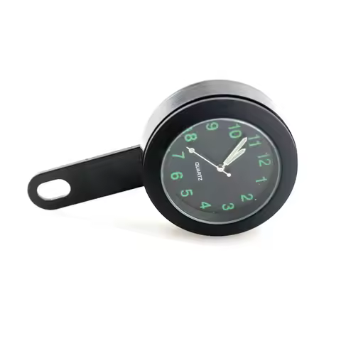 Universal Motorcycle Waterproof Handlebar Mount Clock Chopper Cafe Racer Old School Bobber