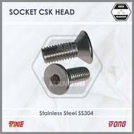 SS304 Bolt Verseng L / JFL Stainless M10 X 16 (SUS304 A2-70 Socket Countersunk Head) M10x16 / 10x16 