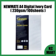 NEWMATE A4 Digital Ivory Card ( 230gsm/100sheets )/Kad Ivory Digital A4