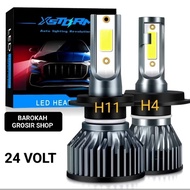 1 LED Car Headlight C6 SILVER H4 H11