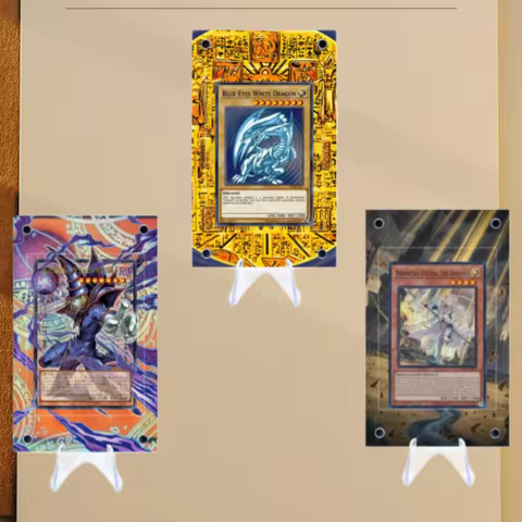 Yu-Gi-Oh! Blue-Eyes White Dragon Anime Card Extended Art Acrylic Display Rack for Anime Extended Rac