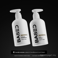 BASED Curly Duo: Premium Non-Toxic Curl Cream & Leave-In Conditioner Bundle - Defines Curls, Control