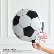4D kick ball balloon round helium balloon/ 4D soccer ball round foil balloon/ supporter balloon/ spo