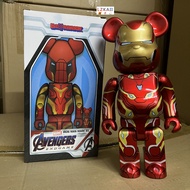 Bearbrick Marvel  400% Iron Man NEW Iron Man Gear Sound Complete Set Collection Gift be@rbrick Fashion Anime Action Figures