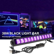 ไฟยูวีสีดำ40หลอดฟลูออเรสเซนต์ LED สำหรับปาร์ตี้38Wบาร์เรืองแสงในที่มืดอุปกรณ์ปาร์ตี้สำหรับงานเลี้ยงค