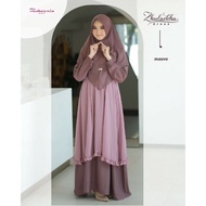 ZULAIKHA DRESS SET KHIMAR BY ZABANNIA