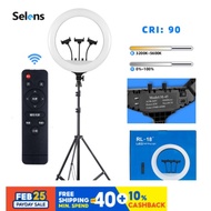 PROFESSIONAL LIVE LIGHT SET RL-18" LED SOFT RING LIGHT ( WITH 3 PHONE HOLDERS ) + 2.1M TRIPOD **FREE
