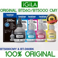 ORIGINAL BROTHER BTD60BK + BT5000 ORIGINAL (BKCMY) Refill Ink T310 T510W DCP-T710W MFC-T910dw MFC-T4