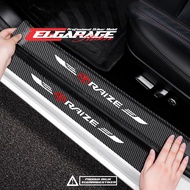 Stiker carbon mobil raize sticker carbon pelindung pijakan kaki mobil raize terbaru