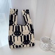 Knitted hamper bag Hand Bag/ Knit Knot Bag Knitted Knot Bag/