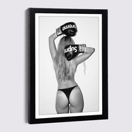 9x13cm A4 6x8inch Photo Frame With Canvas Painting Nordic Luxury Fashion Woman Moss Movie Stars Wall