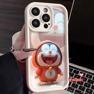 Cartoon Doraemon Case For Huawei Honor X9B 20 20S X50 GT 90 70 50 Pro SE Magic 5 4 Pro Y9s Nova 5T 10 Lite 9 Pro SE V17 Backpack Doraemon Soft Cover Laughing Doraemon Phone Cover