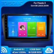 TopSonic 9inch 4Core IPS Full Touch Android Car Radio Audio Video Stereo Player For Mazda3 Mazda 3 G