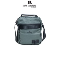 JOHN LANGFORD Men's Sling Bag / Polyester / Black Grey Navy / JLC190N3