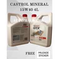 CASTROL 15W40 MINERAL ENGINE OIL 100% ORIGINAL