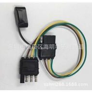 Trailer Wire Plug Wire Length 38MM Flat 4-Pin Universal Trailer Plug Socket Connector Connector