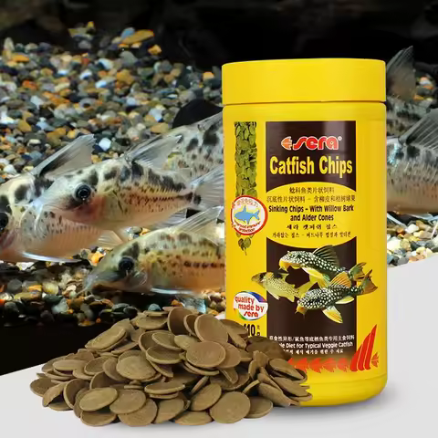 Sera Catfish Chips Aquarium Benthic Pleco Multi Wafer Suckermouth Bottom Food Feed 110g/250ml