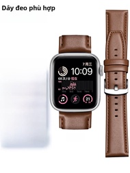 FUDIEN | Dây đeo đồng hồ da thật thoáng khí cho Apple Watch Ultra dành cho nam và nữ Dây đeo cao cấp