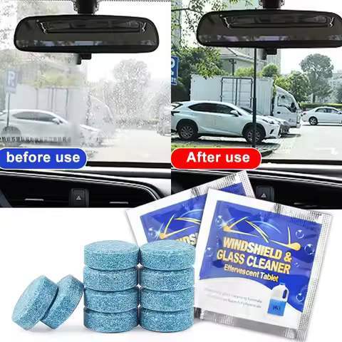 Car Vehicles Windshield Solid Soap Piece Window Glass Washing Cleaning Paint Protective Foil Efferve