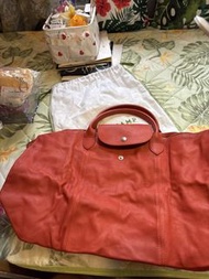 LongChamp le pliage cuir large bag