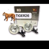 1 Set Car Fog Lamp / Sport Light 3” Inch H3 12V 55W 3002 Spotlight White Yellow Blue