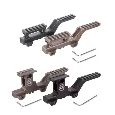 Tactical Picatinny Rail Riser Mount Picatinny Riser Mount T1 T2 Tactical Hydra Height-Adjustable Mou
