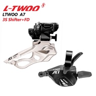 A7เปลี่ยนเกียร์ด้านหน้าซ้าย3สปีดเข้ากันได้กับ Onderdil Sepeda Gunung ความเร็ว3x10 Shimano