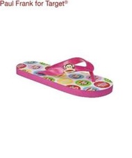 美國現貨《Paul Frank for Target 大嘴猴》Girls' Paul Frank Flip Flops 女童款夾腳拖鞋 17cm,19cm,21cm各一