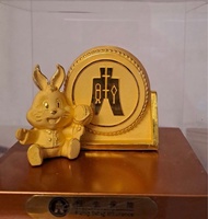 恒生銀行 justgold 24k包金 金免 免年 生肖擺設 （代友出售）