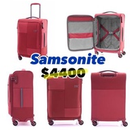 🇺🇸 Samsonite USA CUBIX SPINNER 55 20” Softcase Suitcase Luggage in CRANBERRY RED 美國新秀麗紅色細碼軟篋行李箱 手提行李