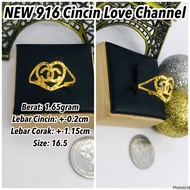NEW GOLD 916 Cincin Love Channel 1C 2C 1g 230524