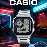 Men's/Women's Sporty Fashion Digital Watch, Retro Stainless Steel Strap Square Dial Watch, Calendar