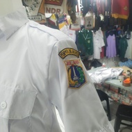 KEMEJA PDH PUTIH SERAGAM PDH PUTIH ASN PPPK KEMEJA P3K DKI
