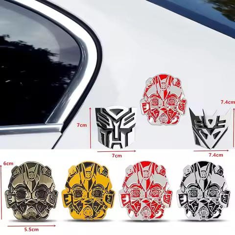 Car Styling 3D Nickel Sticker Autobot Transformers Zinc Alloy Sticker Auto Badge Emblem for Mobile P