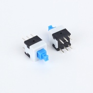 6-pin 8x8mm Power Button - Keep Status (2 Modes), 5 Pcs 6x7mm Push Button Cover - Used For 6-Pin 8x8