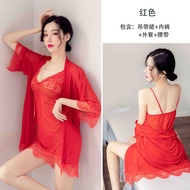 Long Night Man Baju Dalam Erotik Wanita Saiz Besar Nampak Terus Temptation Sling Seksi Lace Pajamas Skirt Tidur Set 1083