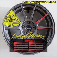 Weds Sport Tc105n Rim Stickers, volk wedsSport rims, free 2pcs spare rims