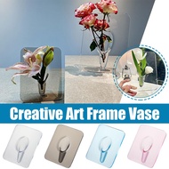 Creative Photo Frame Vase Hydroponic Flower Arrangement Acrylic Utensils Art Photo Frame Vase Office