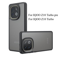 For Vivo IQOO Z10 Turbo Pro Matte Acrylic Case for IQOO Z10 Turbo Z9turbo Plus Luxury Shockproof Tra