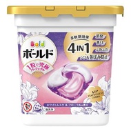 寶潔 - P&G Bold 4合1強效洗淨防皺防泛黃除臭柔順洗衣球 11粒盒裝 白麝香&花香4987176321534
