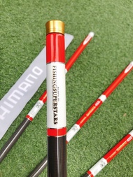 cần Câu Tay Shimano DAIWA. 5h carbon { đọt đầu đặc } 3m6 - 5m4(màu đỏ )