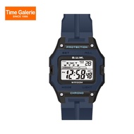 BUM Men BUMWBM03005 Digital Sports Blue Rubber Strap Watch