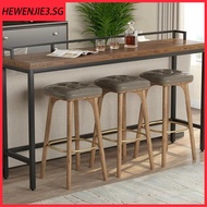 Style Bar Table Loft American Rural Solid Wood Bar Table Small Household Size Wall Facing Entrance P