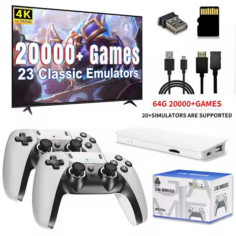 M15 4K Game Stick Mini Video Game Consoles Retro Handheld 20000 Games Player HD Video Game Stick 2.4