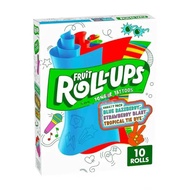 Kẹo dẻo Fruit Roll - Ups with Tongue Tattoos ngọt ngào vui nhộn và đậm chất tuổi thơ 10 cuộn - hộp 1